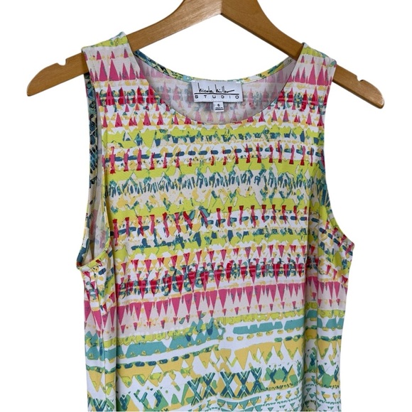 Nicole Miller Studio Multicolor Striped Sleeveless Women's Dress Size S - Picture 3 of 7